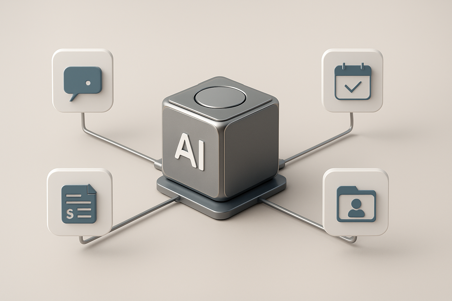 Illustration of an AI software company funding announcement and valuation growth