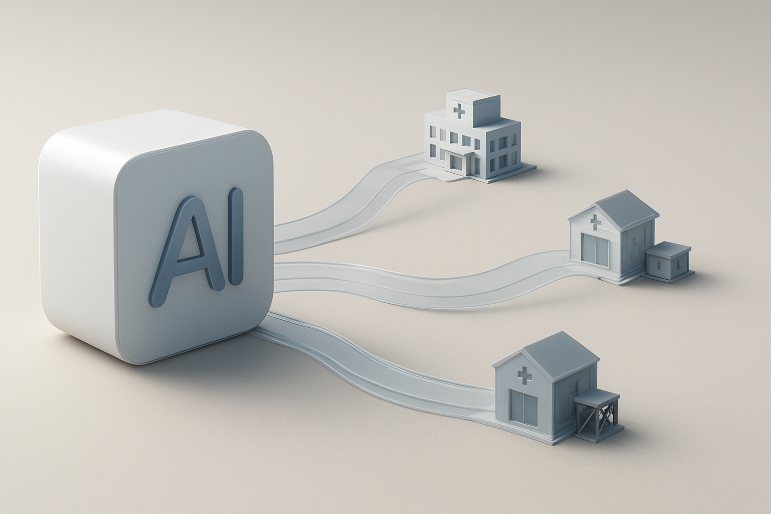 Illustration of medical AI used in a healthcare clinical workflow discussion